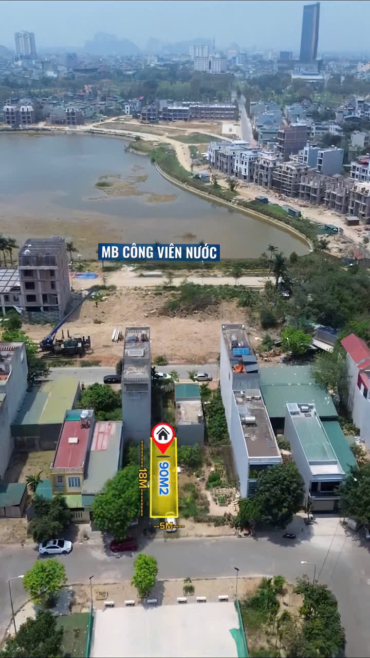 LÔ ĐẤT Tây trạch MB1876 CÔNG VIÊN NƯỚC ĐÔNG HƯƠNG
